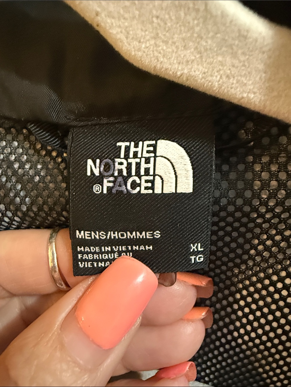The North Face Black and Olive Green Hooded Windbreaker Jacket - Picture 3 of 3